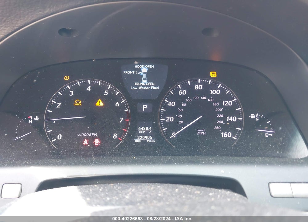 2009 LEXUS LS 460 VIN: JTHCL46F395001164