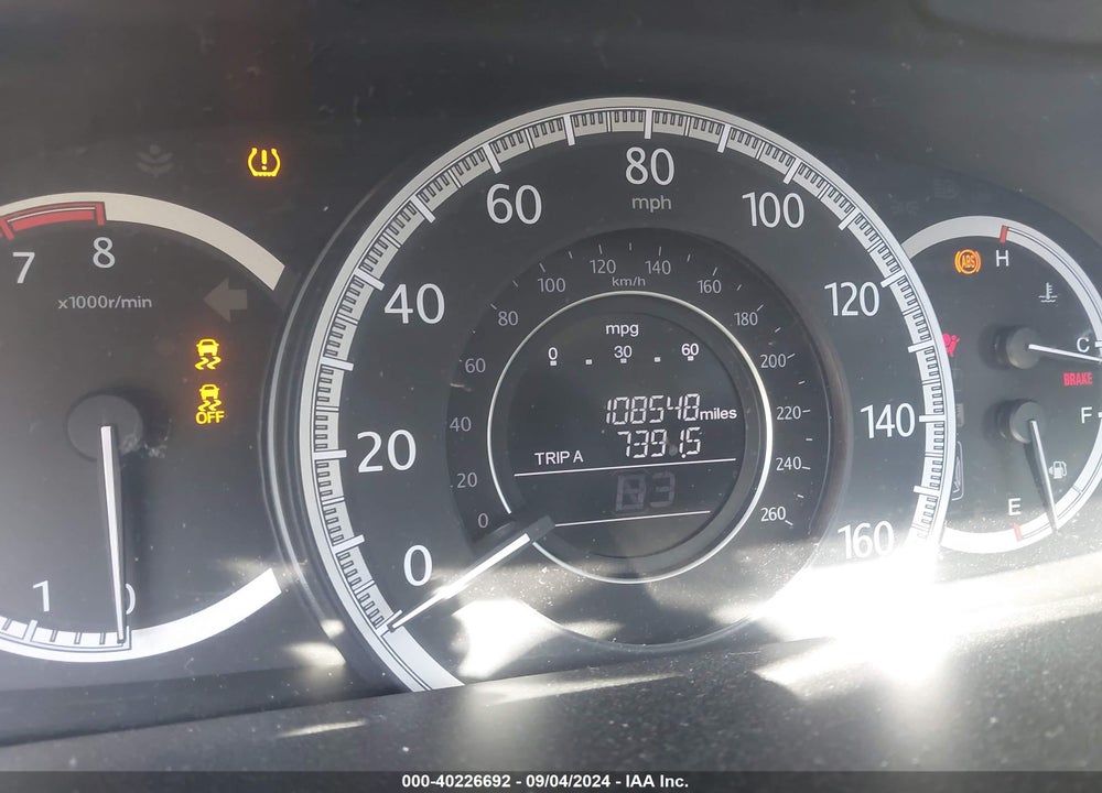 2013 HONDA ACCORD LX VIN: 1HGCR2F37DA036690