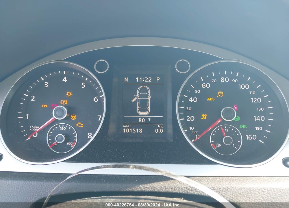 2010 VOLKSWAGEN PASSAT KOMFORT VIN: WVWJK7AN7AE160494