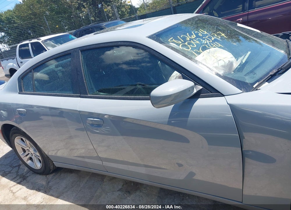 2022 DODGE CHARGER SXT RWD VIN: 2C3CDXBG3NH136344