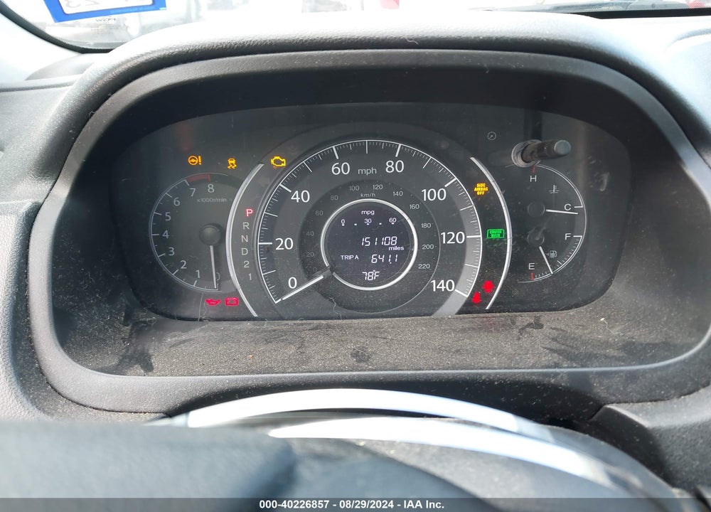 2012 HONDA CR-V EX VIN: 3CZRM3H53CG705110