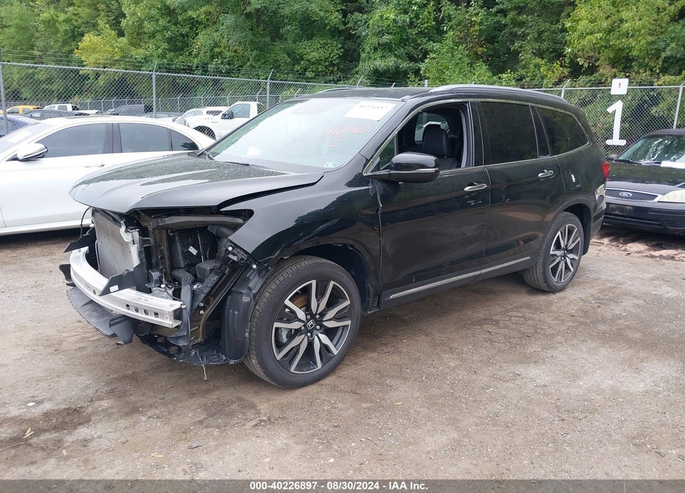 2021 HONDA PILOT AWD ELITE VIN: 5FNYF6H02MB070017