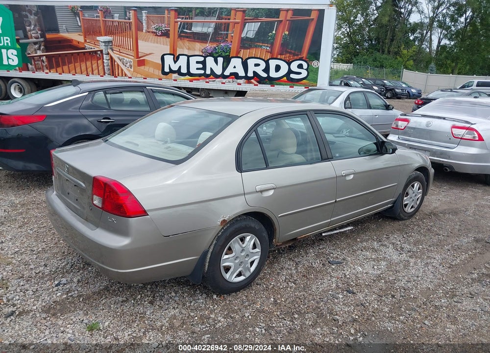 2003 HONDA CIVIC VIN: 2HGES16593H615639