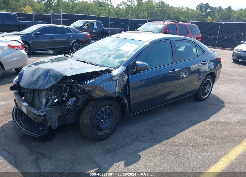 2016 TOYOTA COROLLA LE VIN: 2T1BURHE3GC597436