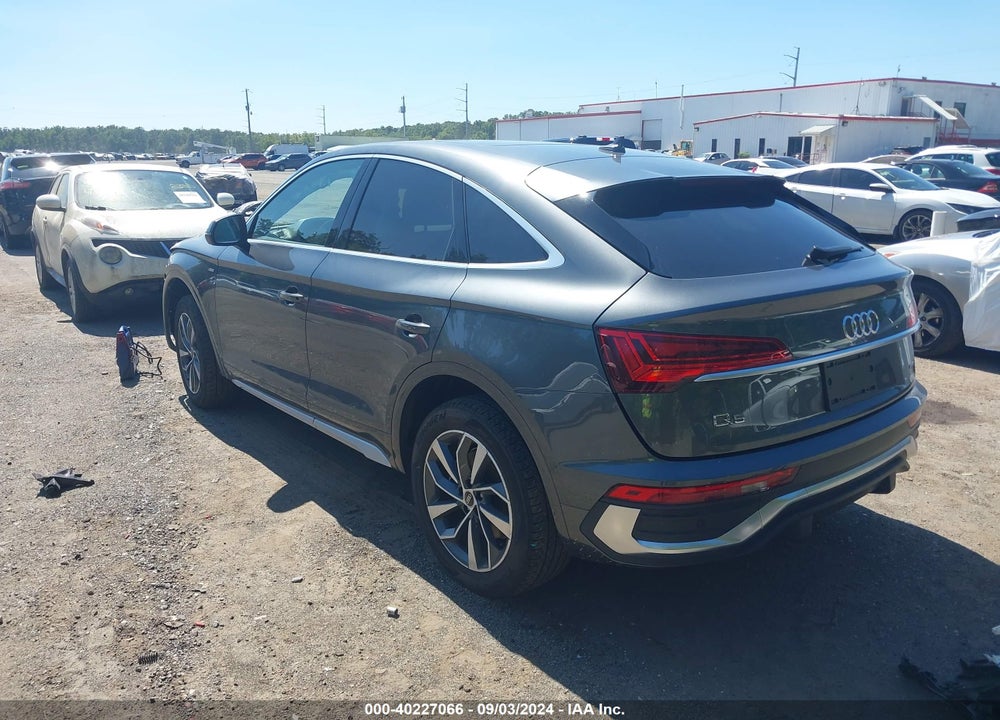 2022 AUDI Q5 SPORTBACK PREMIUM 45 TFSI S LINE QUATTRO S TRONIC VIN: WA14AAFYXN2100565