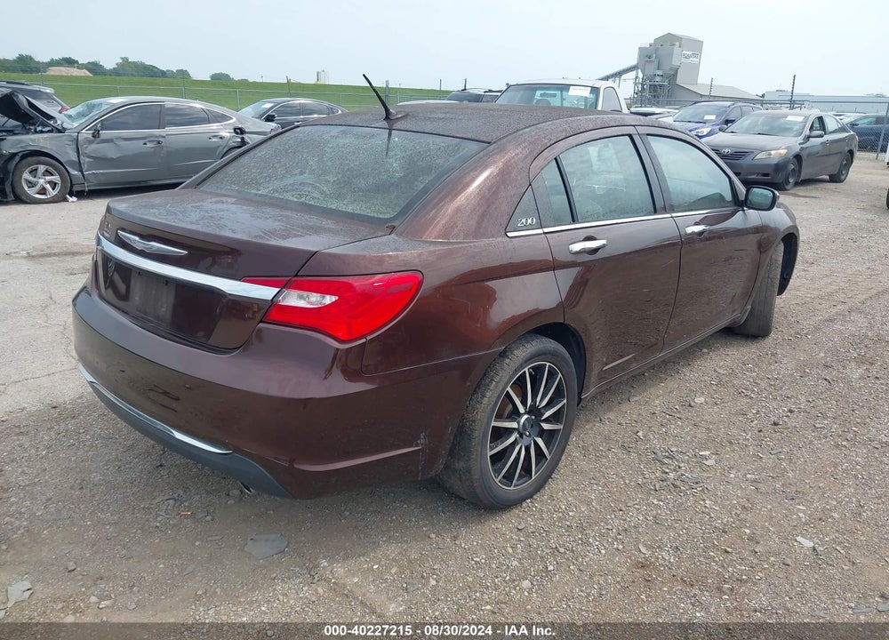2012 CHRYSLER 200 LIMITED VIN: 1C3CCBCG3CN304346