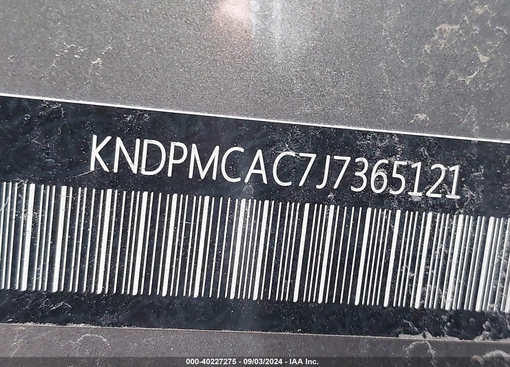 2018 KIA SPORTAGE LX VIN: KNDPMCAC7J7365121
