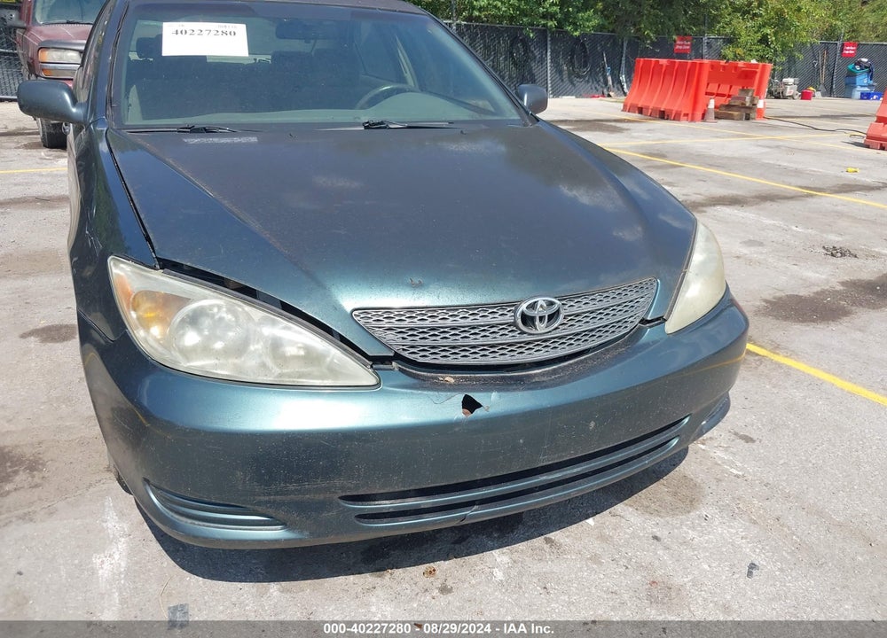 2002 TOYOTA CAMRY LE VIN: 4T1BE32K92U602087