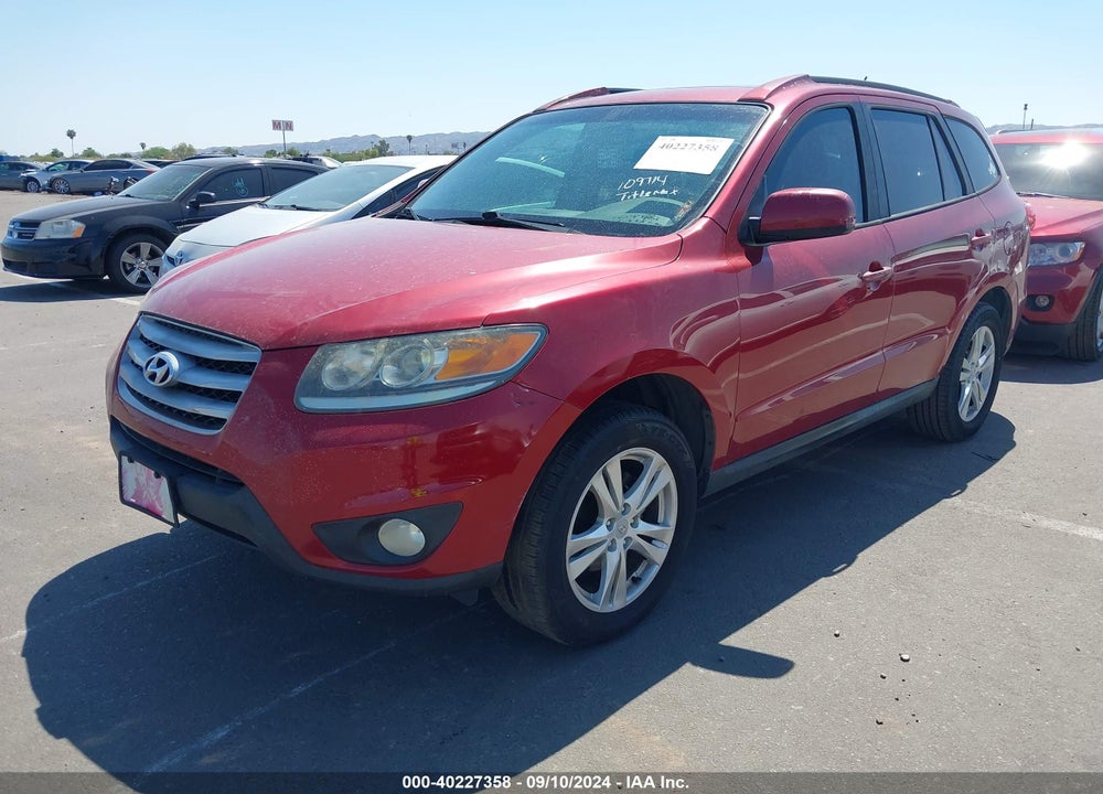 2012 HYUNDAI SANTA FE SE VIN: 5XYZH4AGXCG109714
