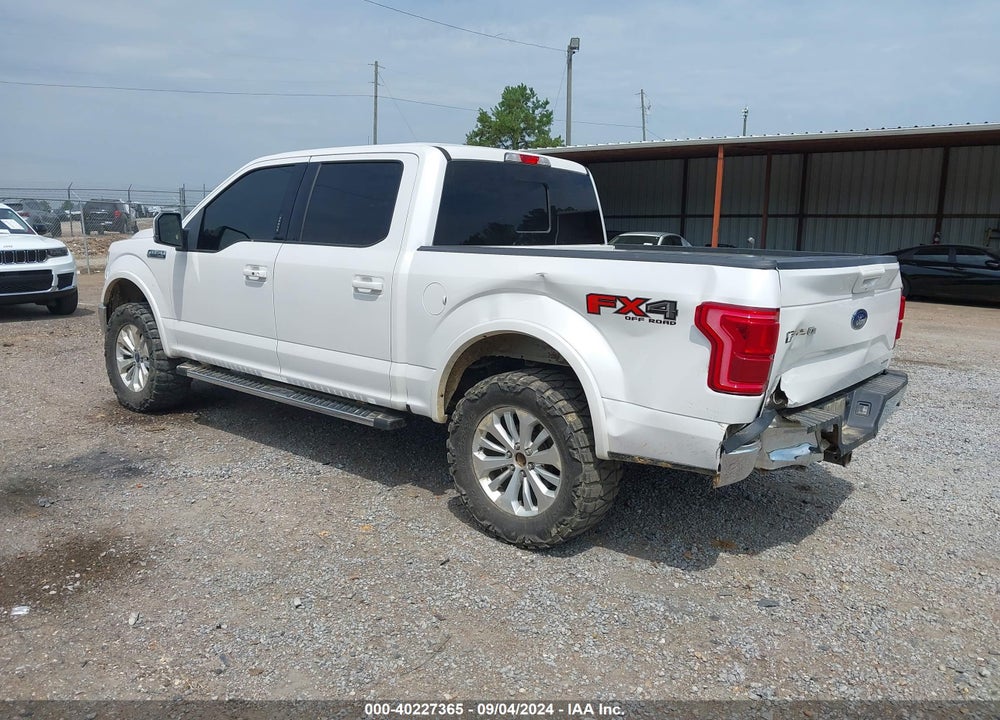 2015 FORD F-150 LARIAT VIN: 1FTEW1EF6FKD32870