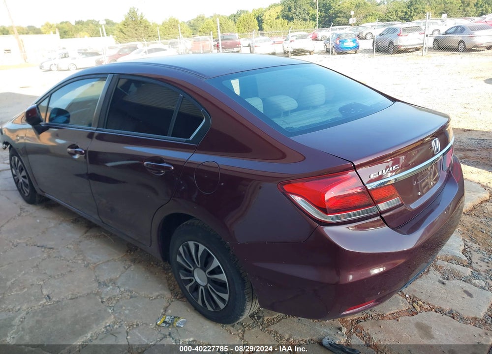 2013 HONDA CIVIC LX VIN: 2HGFB2F50DH525694