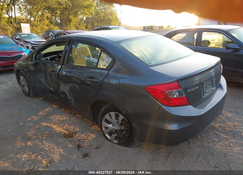 2012 HONDA CIVIC LX VIN: 19XFB2F56CE081875