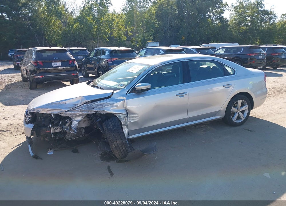 2013 VOLKSWAGEN PASSAT 2.5L SE VIN: 1VWBP7A38DC053813