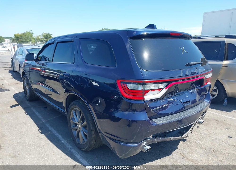 2018 DURANGO DODGE  GT RWD VIN: 1C4RDHDG3JC132994