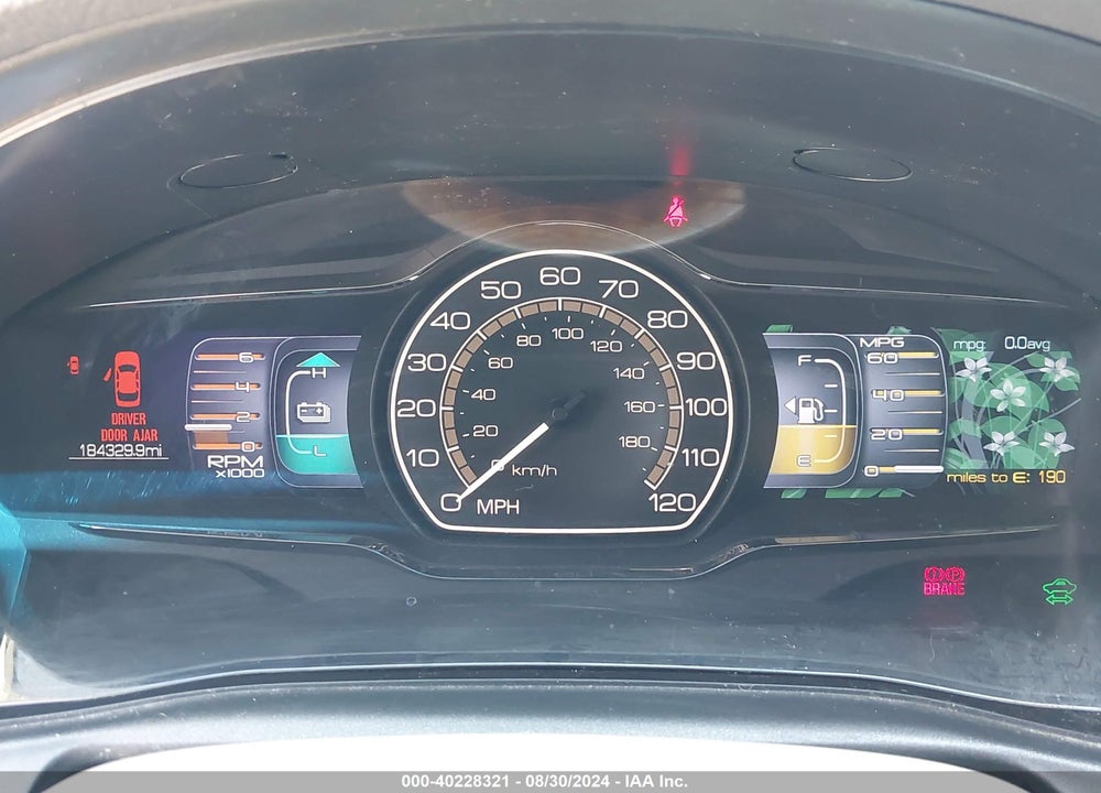 2012 LINCOLN MKZ HYBRID VIN: 3LNDL2L31CR820260