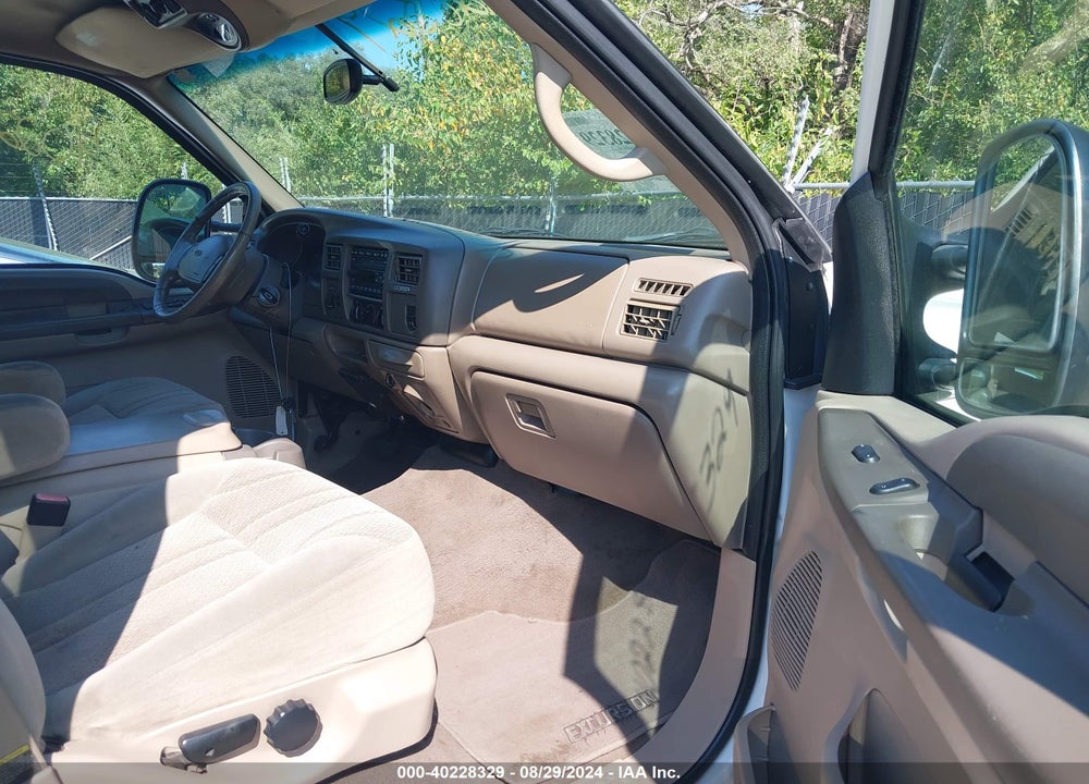2001 FORD EXCURSION XLT VIN: 1FMNU41S41EB10180