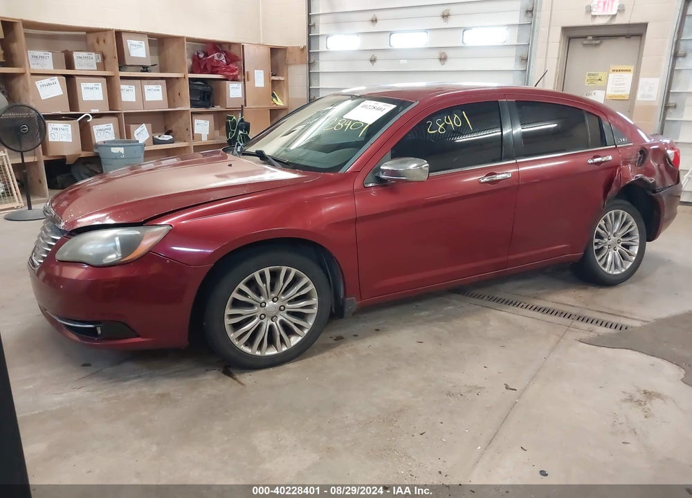 2012 CHRYSLER 200 LIMITED VIN: 1C3CCBCBXCN257756