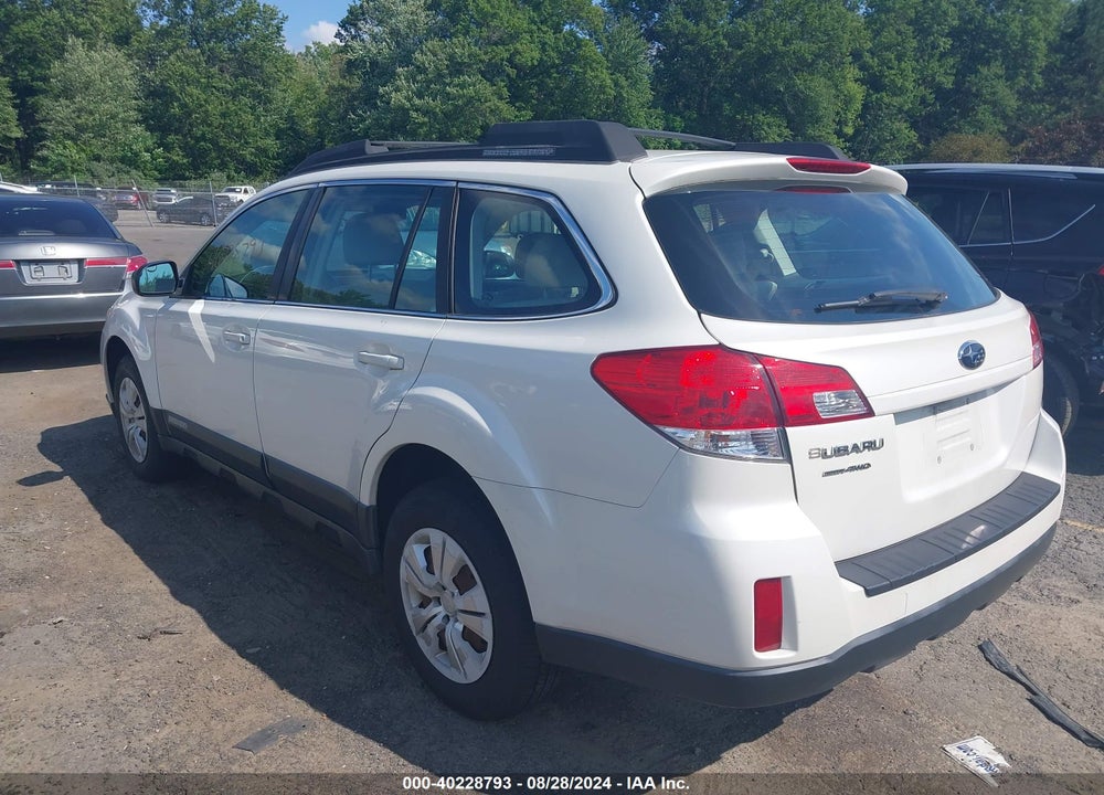 2011 SUBARU OUTBACK 2.5I VIN: 4S4BRBAC8B1346731