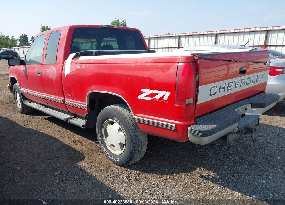 1997 CHEVROLET K1500 FLEETSIDE VIN: 2GCEK19R5V1200052