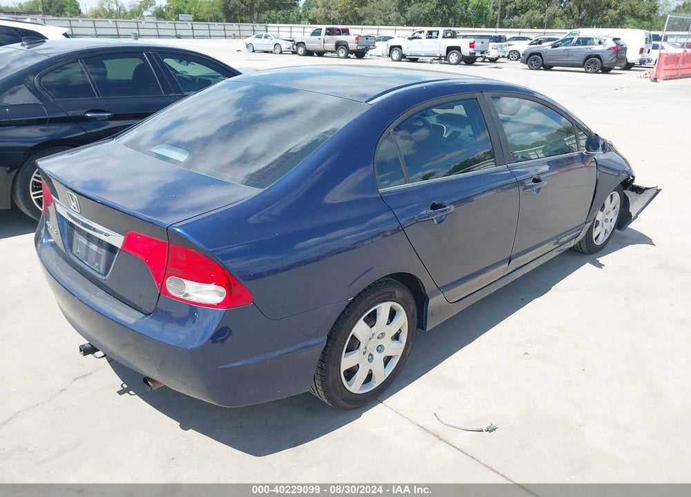 2009 HONDA CIVIC LX VIN: 19XFA165X9E046620