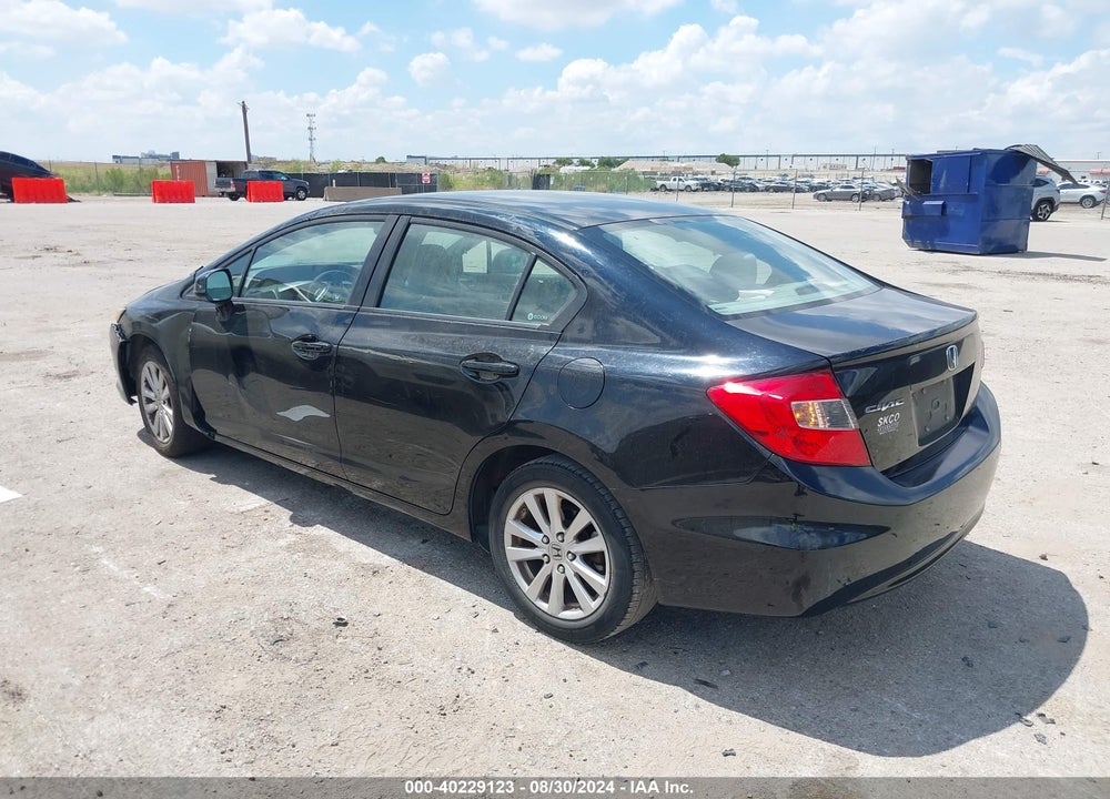 2012 HONDA CIVIC EX VIN: 19XFB2F80CE101533