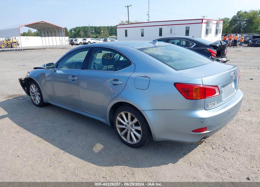 2009 LEXUS IS 250 VIN: JTHCK262592030252