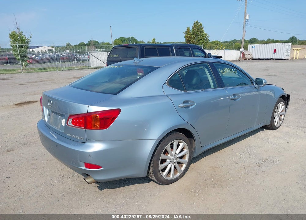2009 LEXUS IS 250 VIN: JTHCK262592030252