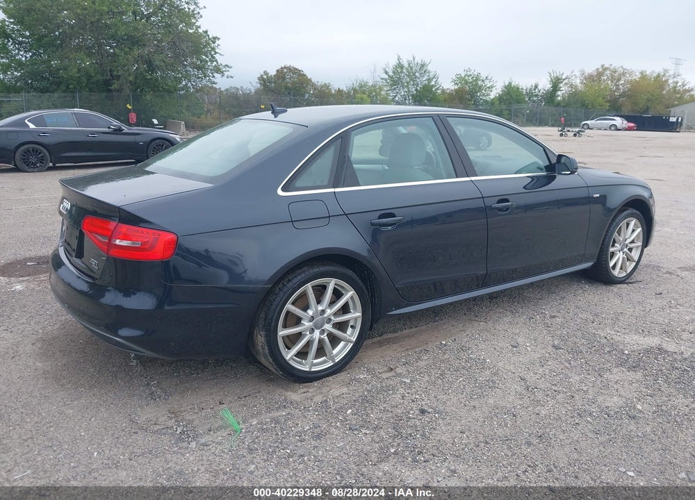 2014 AUDI A4 2.0T PREMIUM VIN: WAUFFAFL9EA058896
