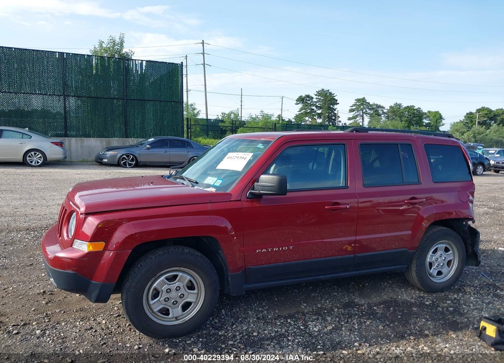 2016 JEEP PATRIOT SPORT VIN: 1C4NJPBA7GD669824