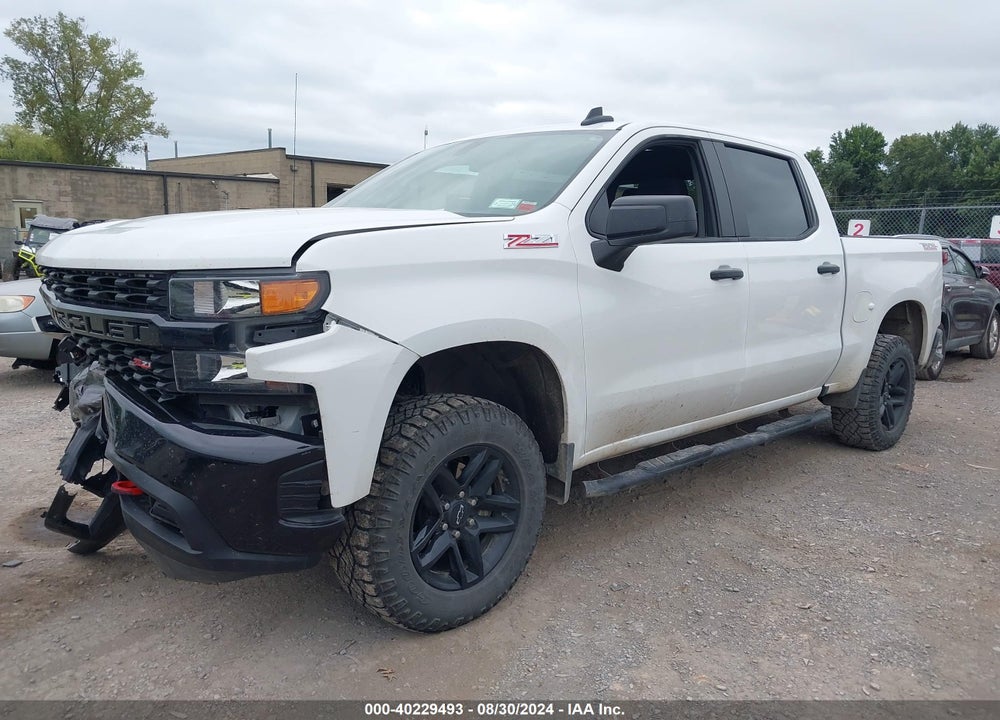 2021 CHEVROLET SILVERADO 1500 4WD SHORT BED CUSTOM TRAIL BOSS VIN: 1GCPYCEF4MZ438849