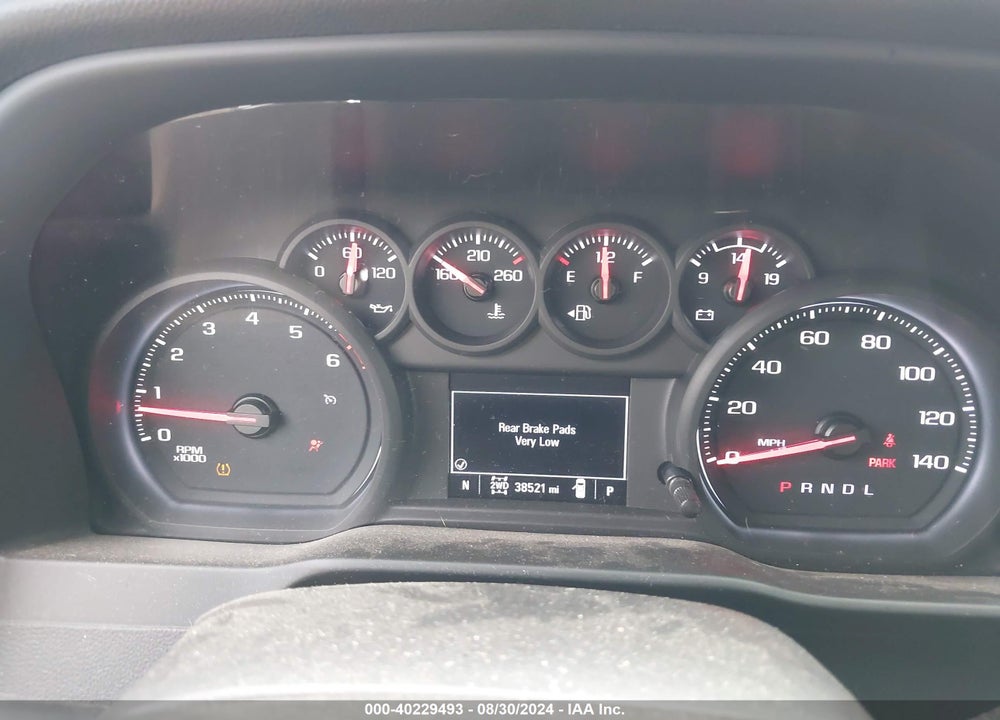 2021 CHEVROLET SILVERADO 1500 4WD SHORT BED CUSTOM TRAIL BOSS VIN: 1GCPYCEF4MZ438849