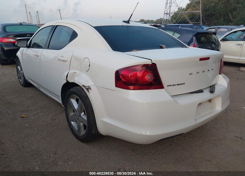 2011 DODGE AVENGER LUX VIN: 1B3BD2FB1BN501892