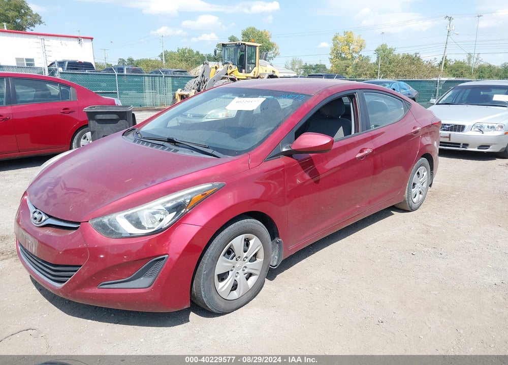 2016 HYUNDAI ELANTRA SE VIN: 5NPDH4AE1GH665255