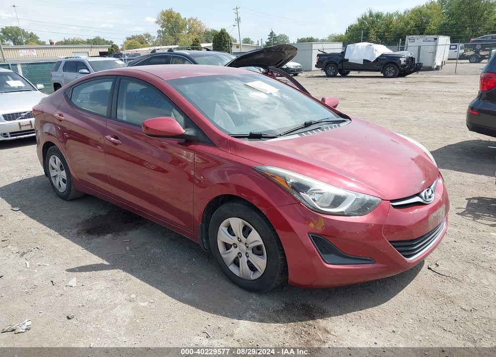 2016 HYUNDAI ELANTRA SE VIN: 5NPDH4AE1GH665255