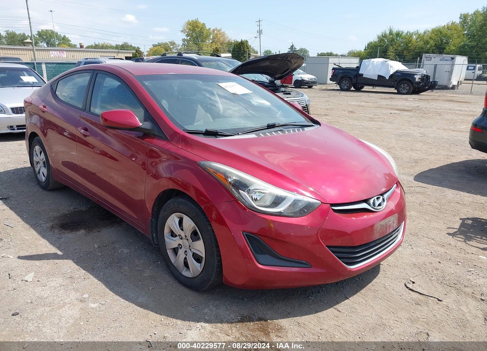 2016 HYUNDAI ELANTRA SE VIN: 5NPDH4AE1GH665255