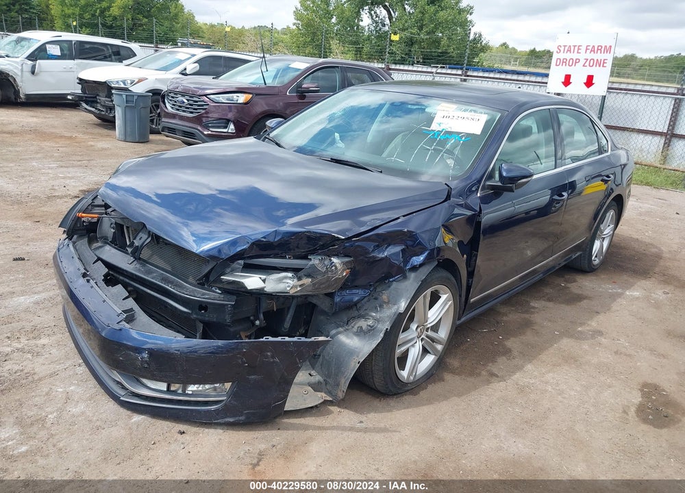 2012 VOLKSWAGEN PASSAT 2.0L TDI SEL PREMIUM VIN: 1VWCN7A38CC007102