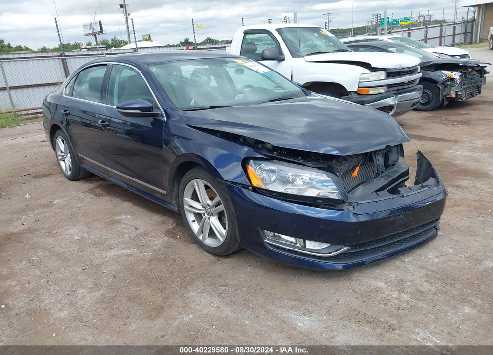 2012 VOLKSWAGEN PASSAT 2.0L TDI SEL PREMIUM VIN: 1VWCN7A38CC007102