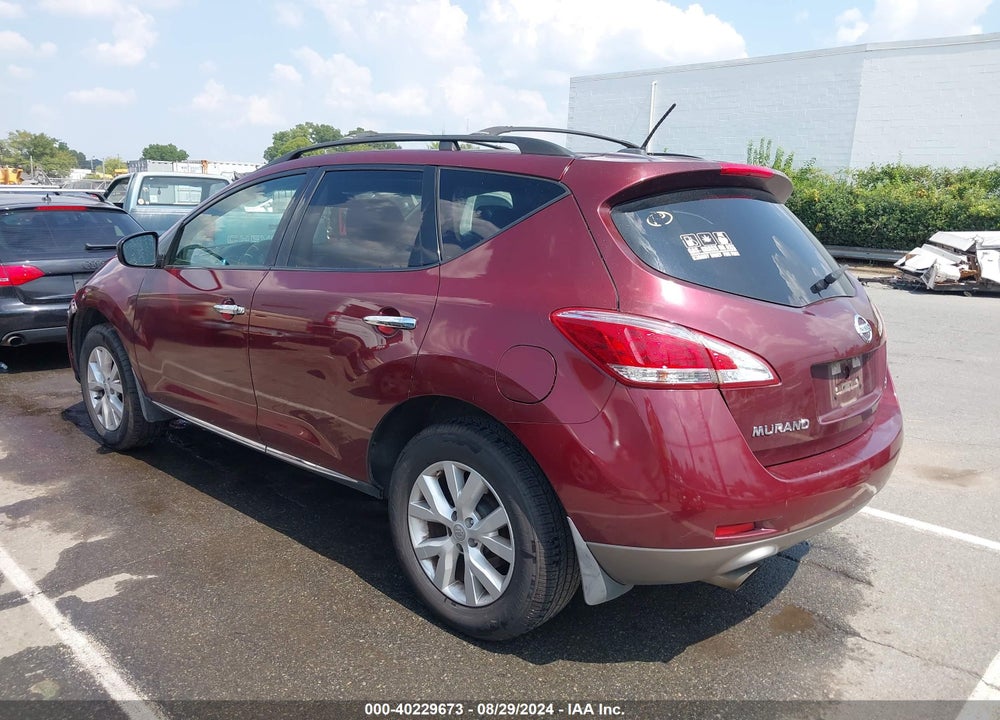 2012 NISSAN MURANO SL VIN: JN8AZ1MWXCW221335