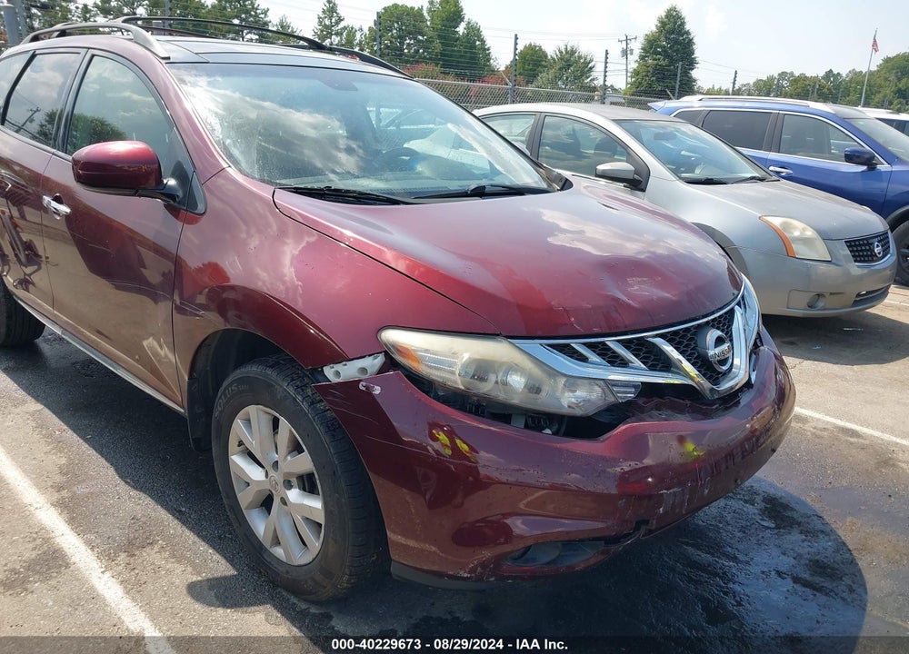 2012 NISSAN MURANO SL VIN: JN8AZ1MWXCW221335