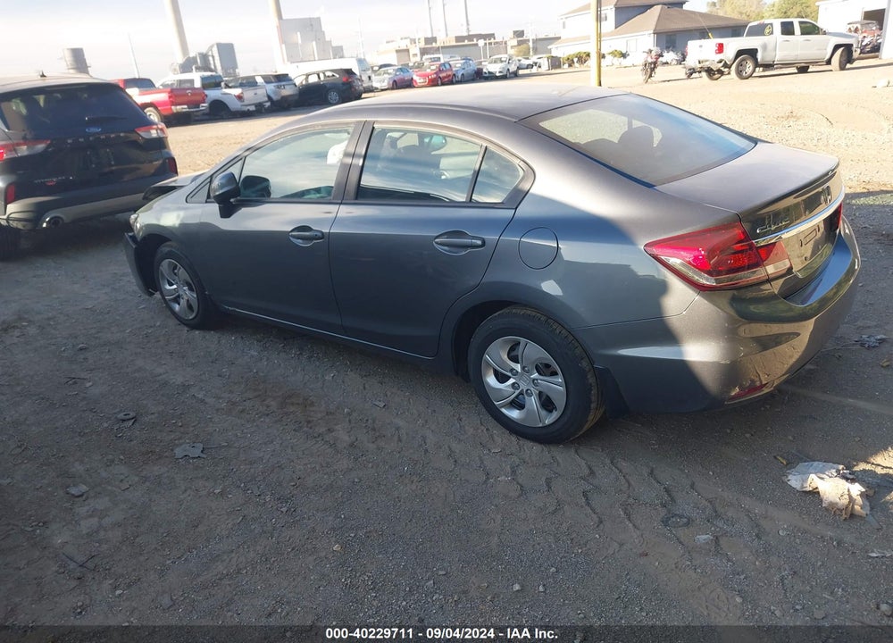 2013 HONDA CIVIC LX VIN: 19XFB2F51DE052964