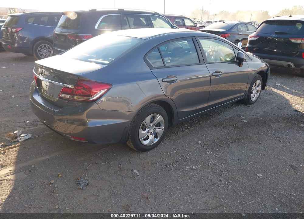2013 HONDA CIVIC LX VIN: 19XFB2F51DE052964