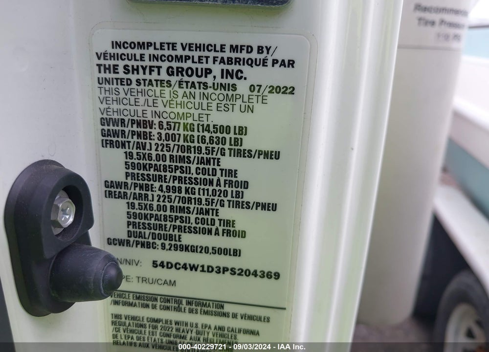 2023 ISUZU NPR HD VIN: 54DC4W1D3PS204369