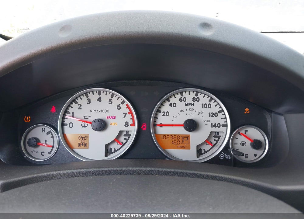 2012 NISSAN XTERRA PRO - 4X VIN: 5N1AN0NWXCC505190