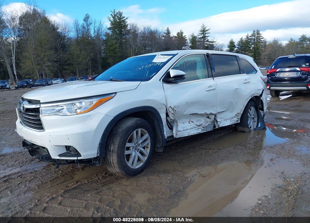 2016 TOYOTA HIGHLANDER LE V6 VIN: 5TDBKRFH1GS345436