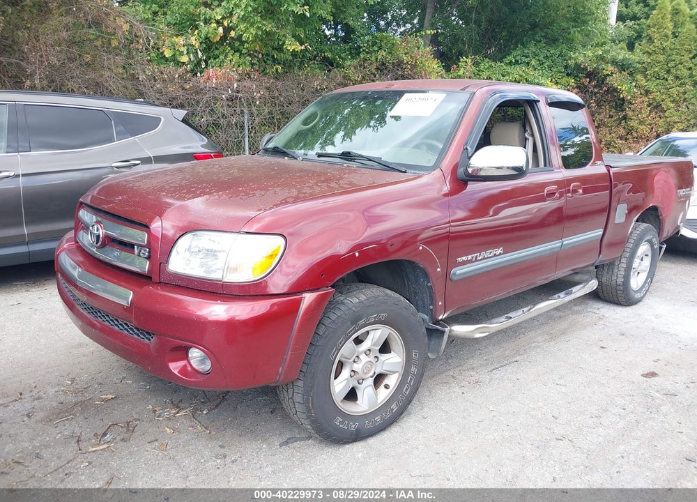 2005 TOYOTA TUNDRA SR5 V8 VIN: 5TBBT44125S463569