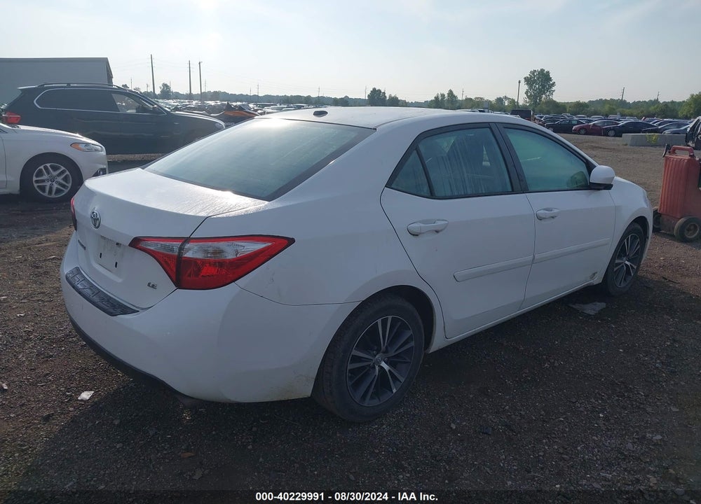 2016 TOYOTA COROLLA LE PREMIUM VIN: 5YFBURHE2GP556120