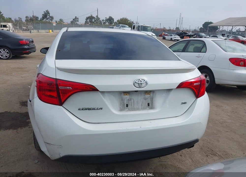 2018 TOYOTA COROLLA SE VIN: 5YFBURHE0JP780123