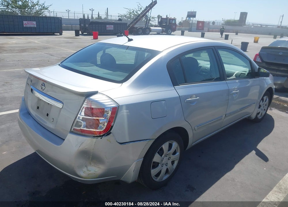 2012 NISSAN SENTRA 2.0 S VIN: 3N1AB6APXCL781696