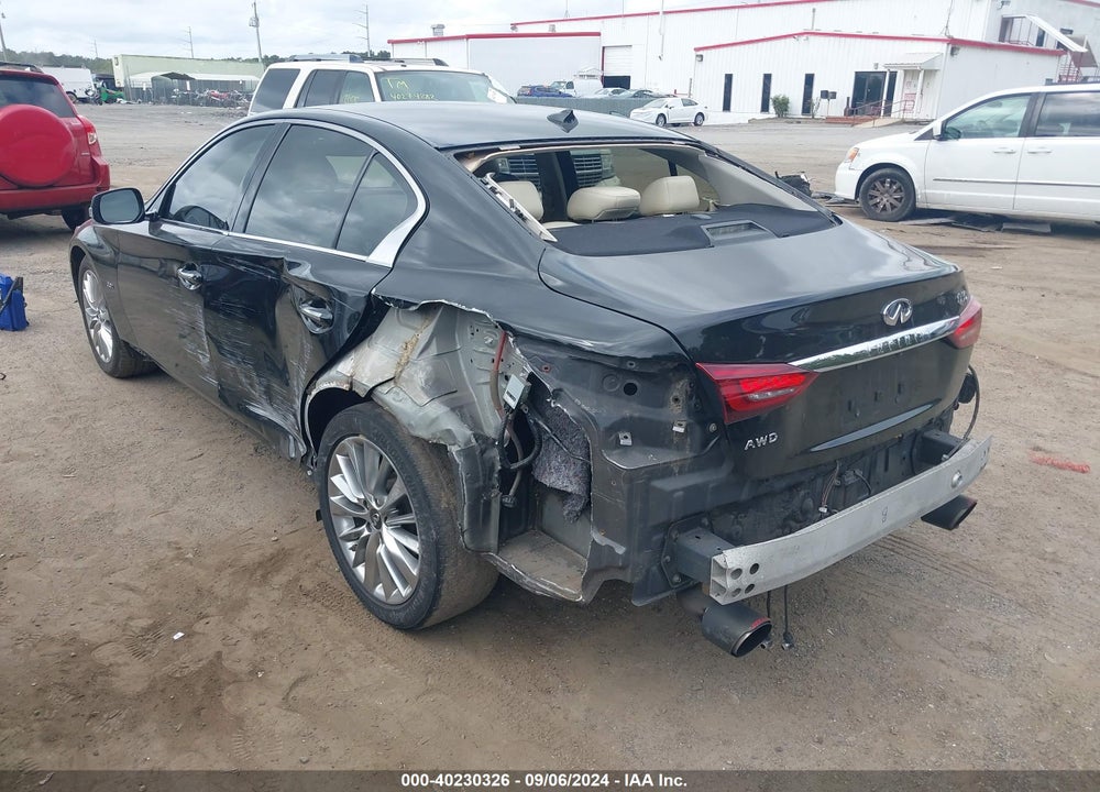 2019 INFINITI Q50 3.0T LUXE VIN: JN1EV7AR1KM593699