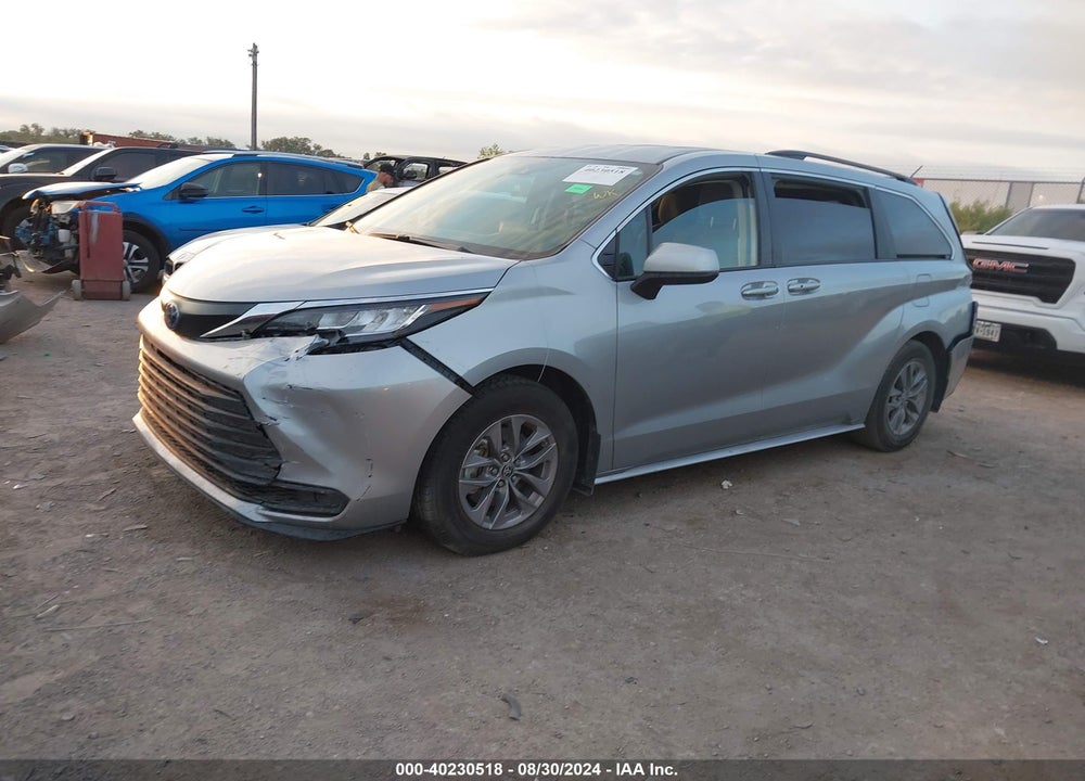 2022 TOYOTA SIENNA LE 8 PASSENGER VIN: 5TDGSKFC0NS059754